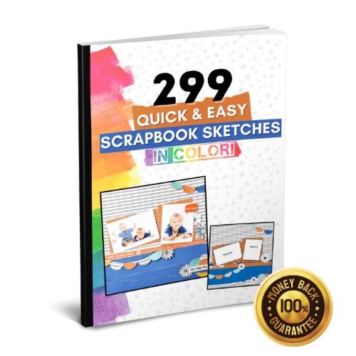299 Quick & Easy Color Scrapbook Sketches Book